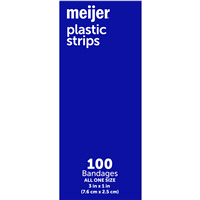 slide 4 of 29, Meijer Plastic Bandages 1"x3", 100 ct