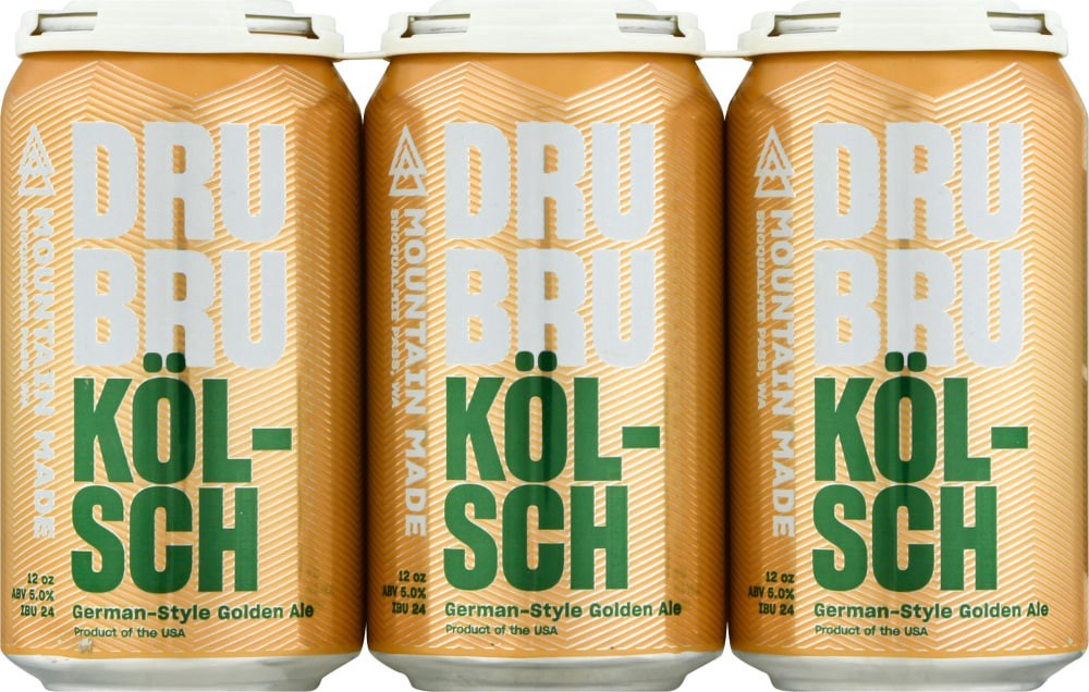 slide 1 of 3, Dru Bru Brewing Dru Bru Kolsch German-Style Golden Ale, 6 ct; 12 fl oz
