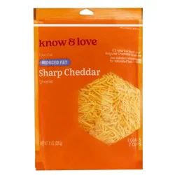 know & love 2% Sharp Cheddar Fine Shredded Cheese 8 Ounces