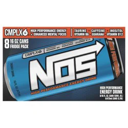 NOS High Performance Energy Drink Fridge Pack - 8 ct