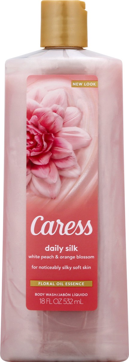 slide 5 of 11, Caress White Peach & Orange Blossom Body Wash 18 oz, 18 oz