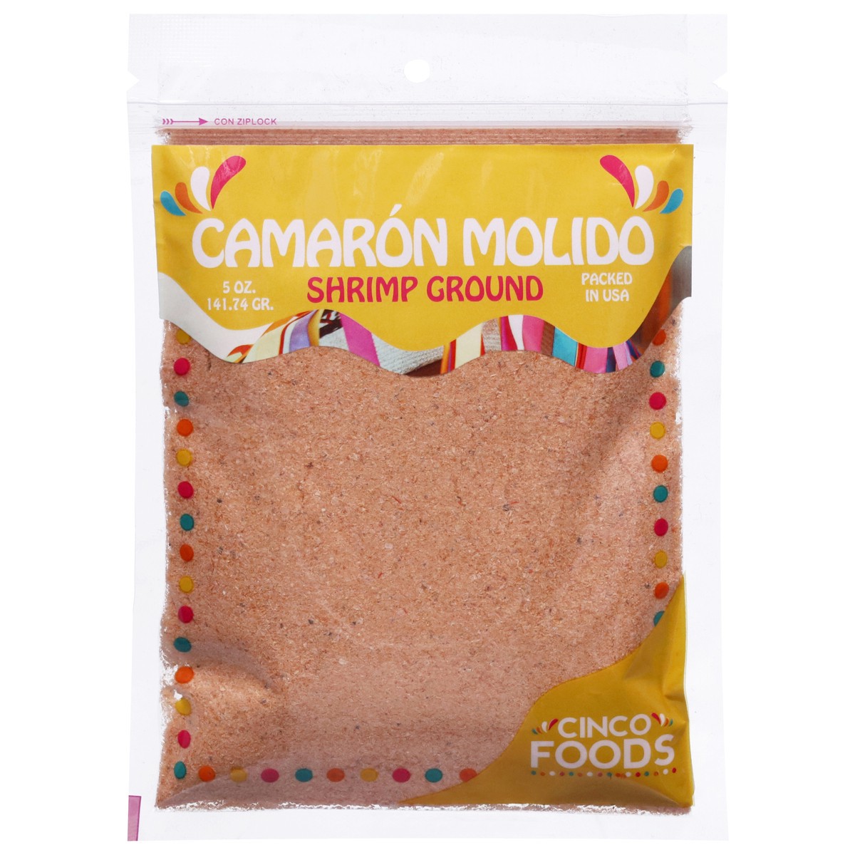 slide 1 of 14, Cinco Foods Shrimp Ground 5 oz, 5 oz