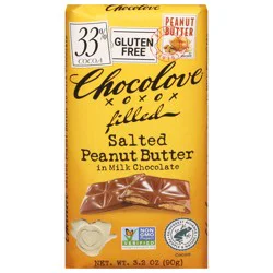 Chocolove 33% Cocoa Salted Peanut Butter Milk Chocolate - 3.2 oz