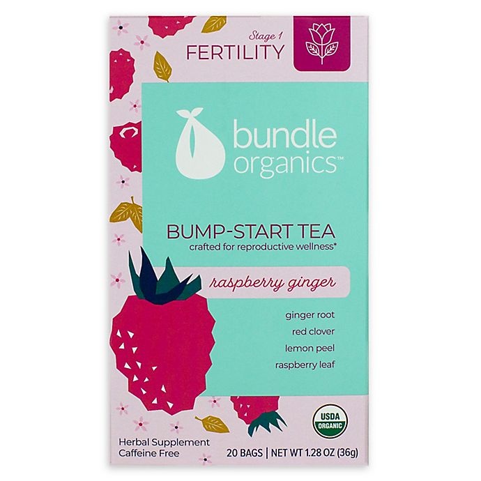 slide 1 of 4, Bundle Organics Raspberry Ginger Bump-Start Tea, 20 ct