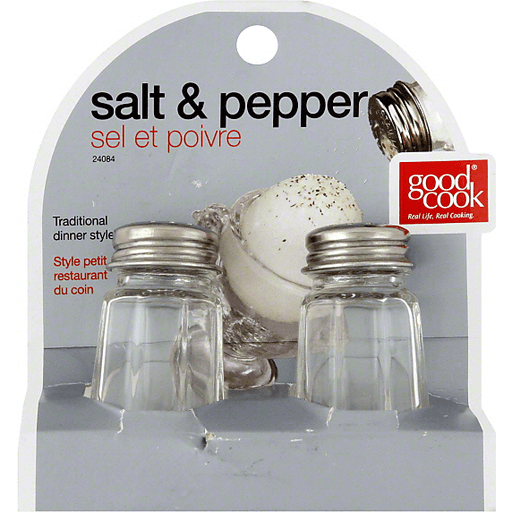 slide 2 of 2, Good Cook Salt & Pepper Shakers, 1 ct