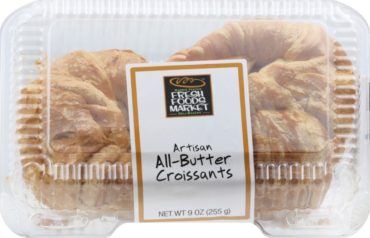 slide 2 of 4, Harris Teeter Fresh Foods Market Artisan Butter Croissants, 3 ct