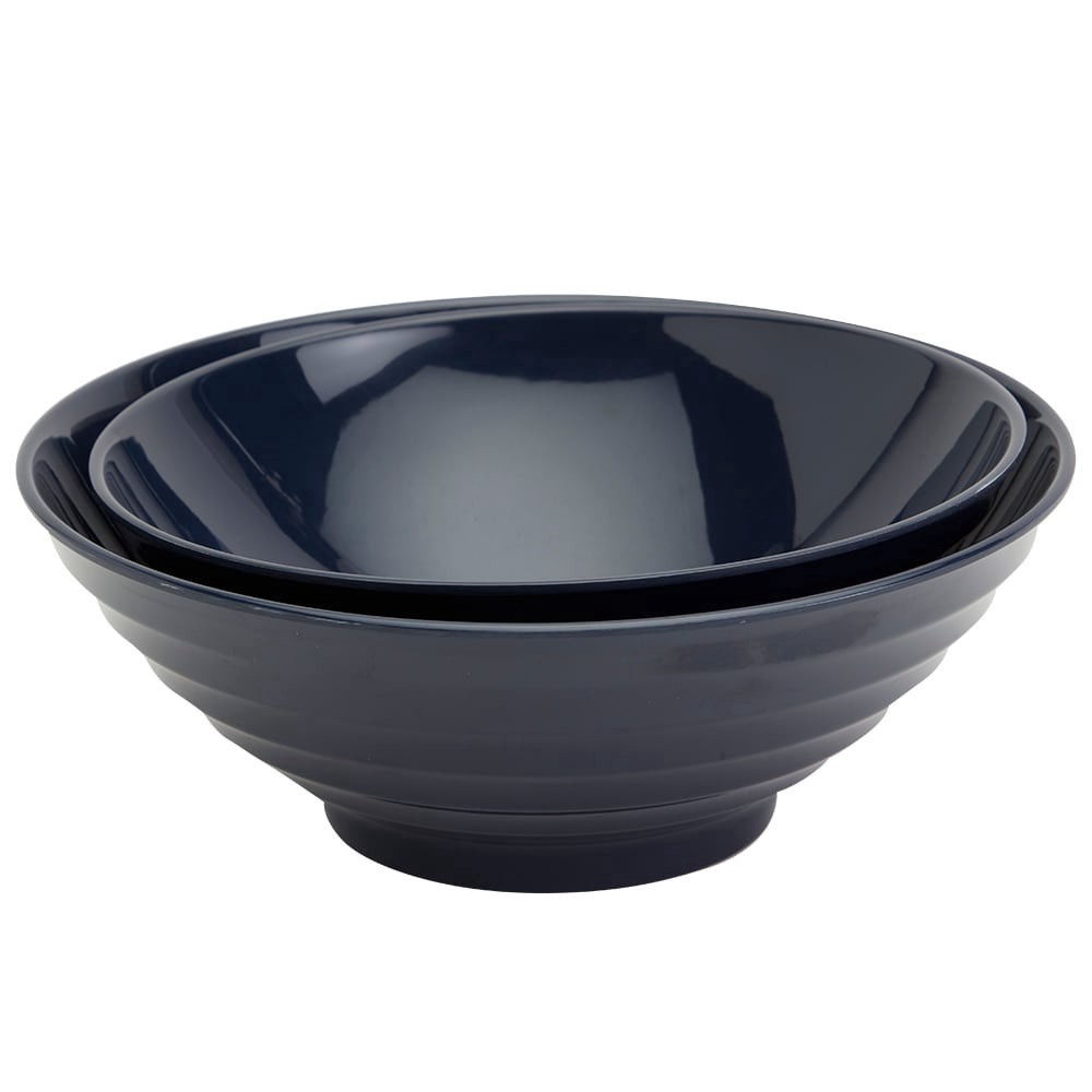 slide 3 of 3, Infuse 2-Piece Nested Melamine Bowl Set - Navy, 2 ct