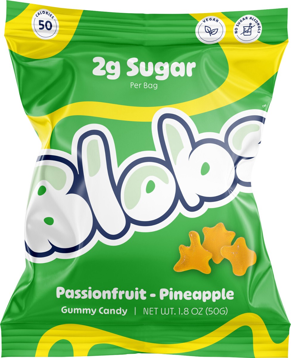 slide 4 of 8, Blobs Passionfruit/Pineapple Gummy Candy 1.8 oz, 1.8 oz