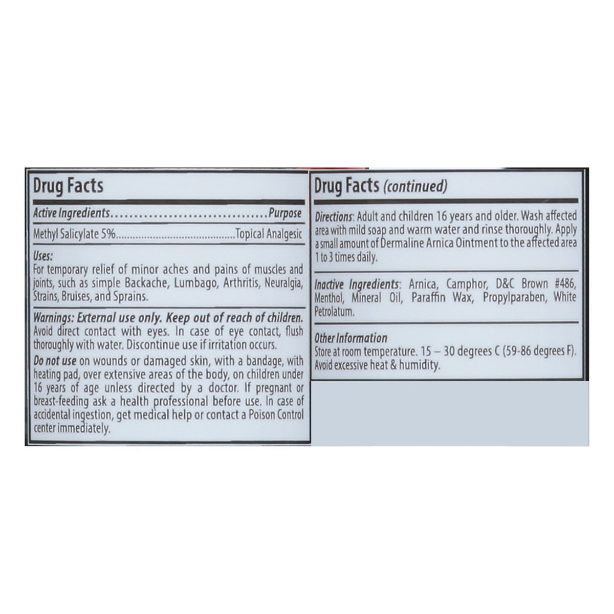 slide 6 of 14, Dermaline Black Minor Aches & Pain Arnica Salve 2.5 oz, 2.5 oz