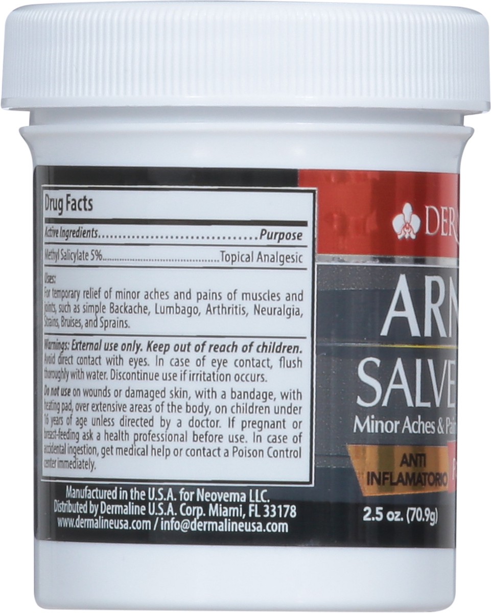 slide 4 of 14, Dermaline Black Minor Aches & Pain Arnica Salve 2.5 oz, 2.5 oz