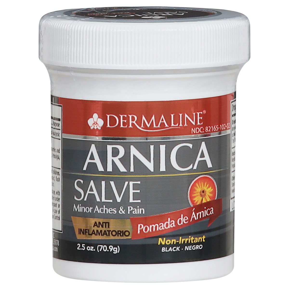 slide 1 of 14, Dermaline Black Minor Aches & Pain Arnica Salve 2.5 oz, 2.5 oz