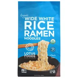 Lotus Foods Organic Wide White Rice Ramen Noodles 10 oz