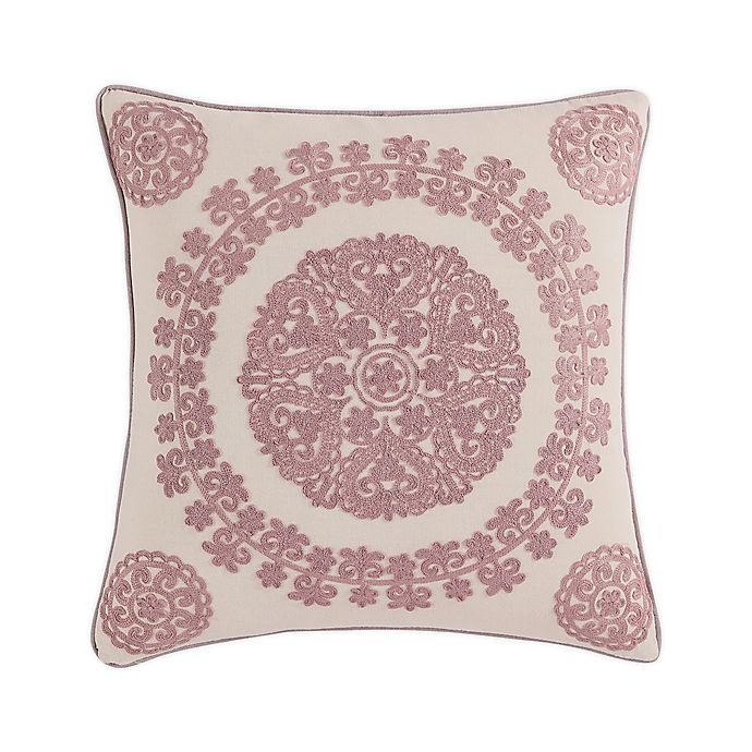 slide 1 of 3, Morgan Home Medallion Square Throw Pillow Cover - Blush, 1 ct