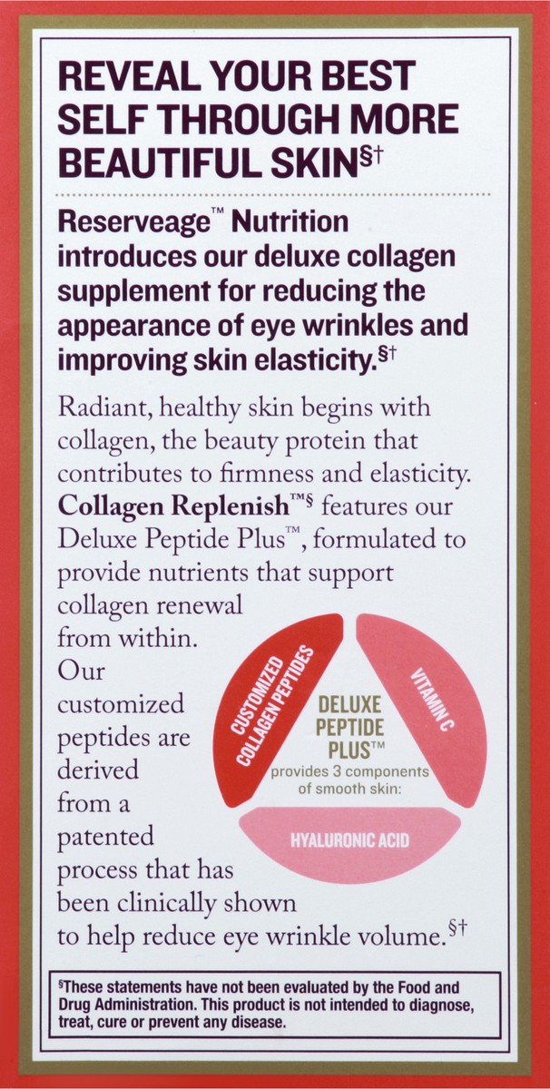 slide 10 of 13, Reserveage Nutrition Collagen Replenish 120 ea, 120 ct