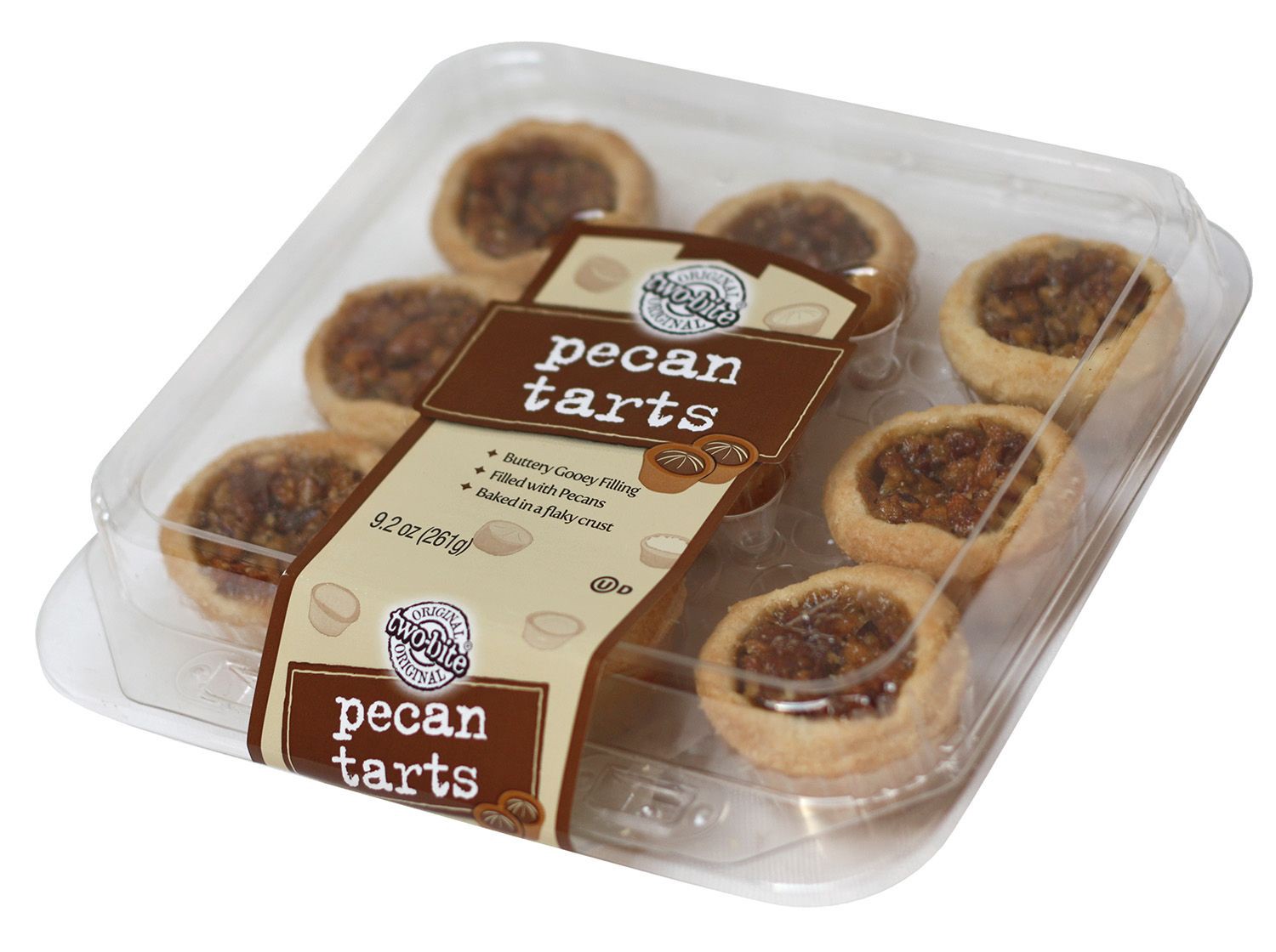 slide 1 of 1, two-bite Pecan Tarts, 9.2 oz