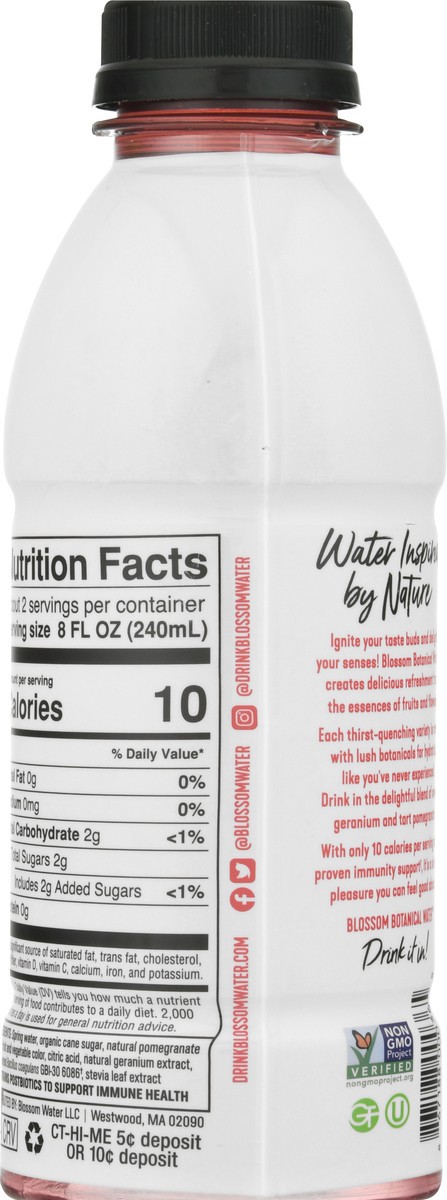 slide 7 of 10, Blossom Water Pomegranate Geranium Botanical Water - 16.9 fl oz, 16.9 fl oz