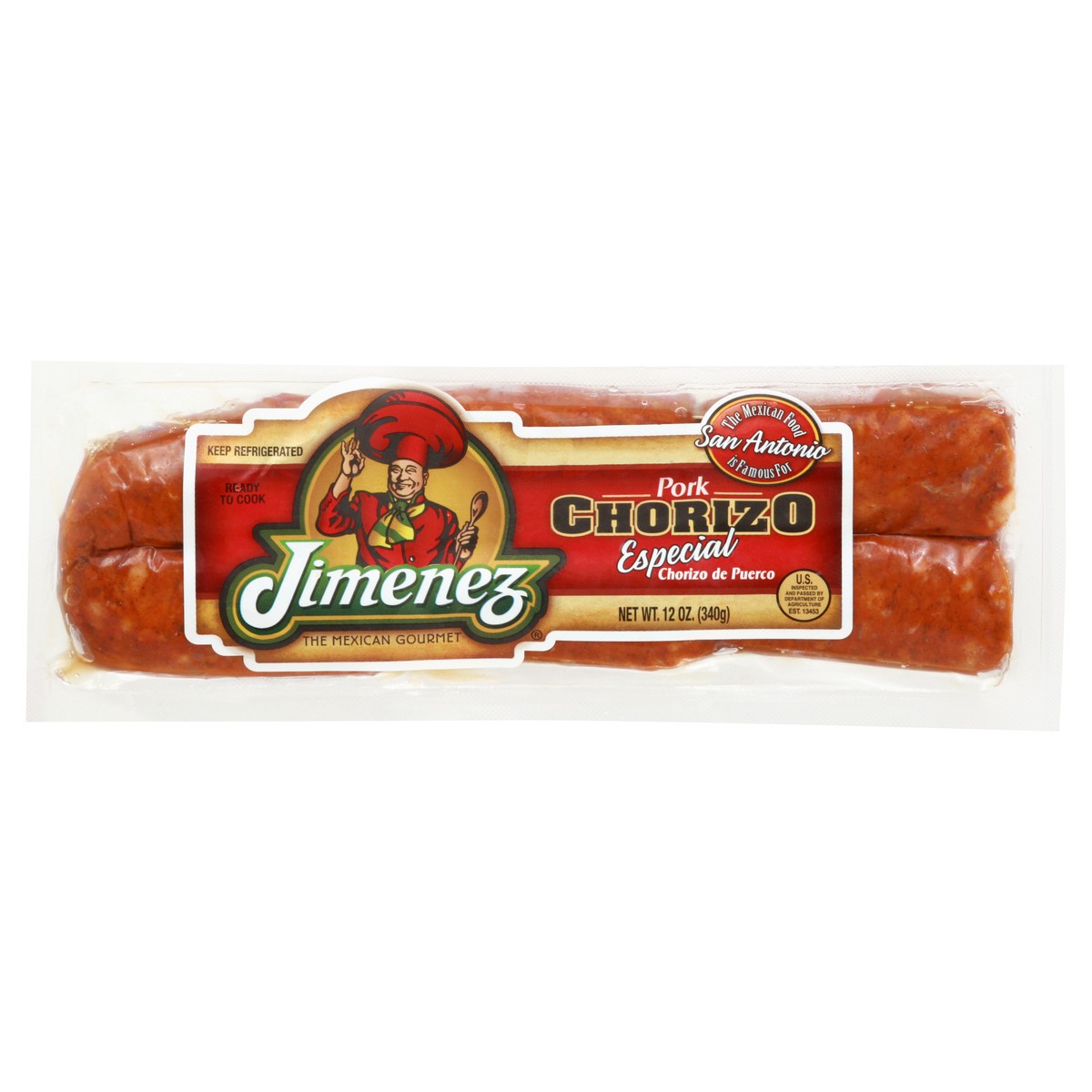 slide 5 of 13, Jimenez Especial Pork Chorizo 12 oz, 12 oz