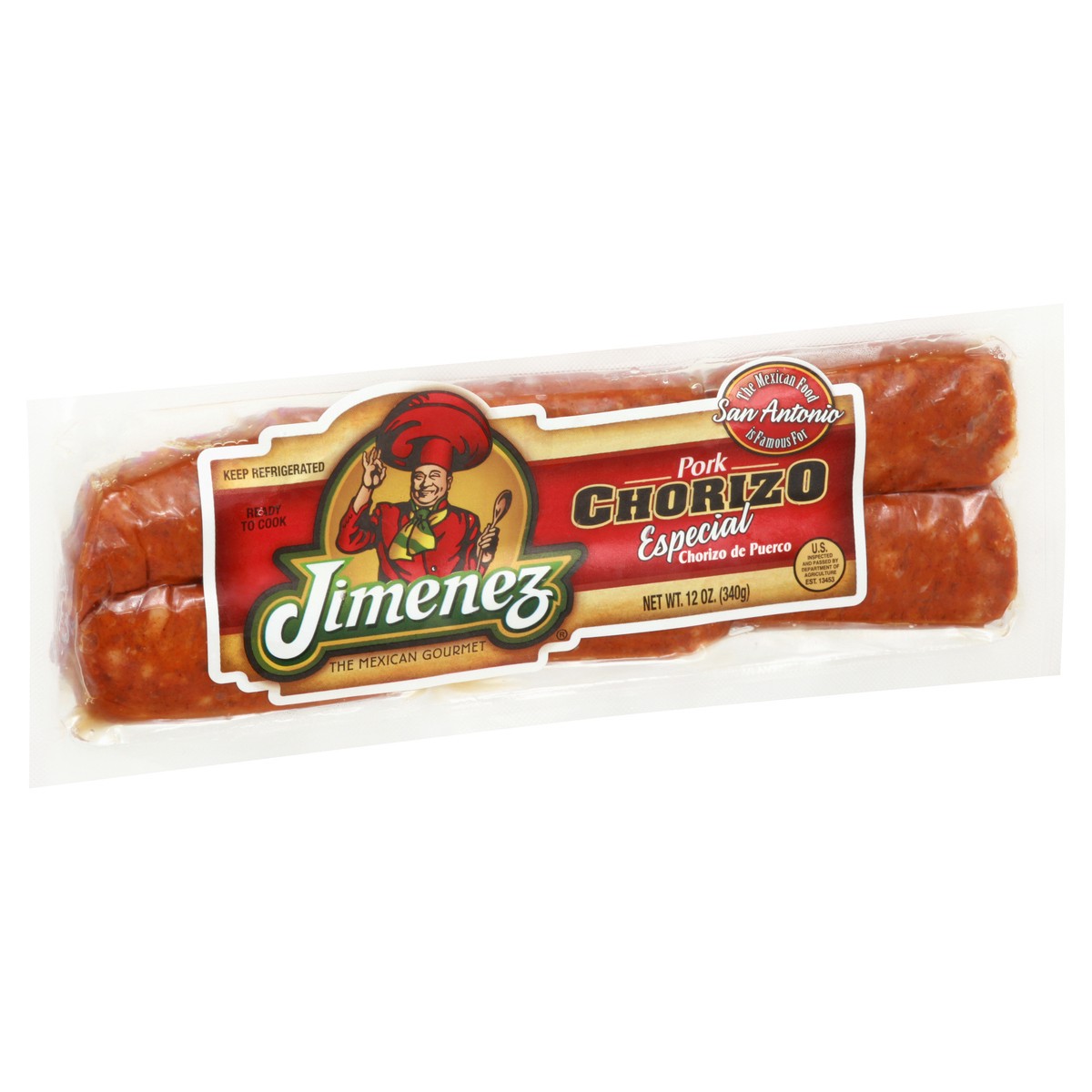 slide 10 of 13, Jimenez Especial Pork Chorizo 12 oz, 12 oz