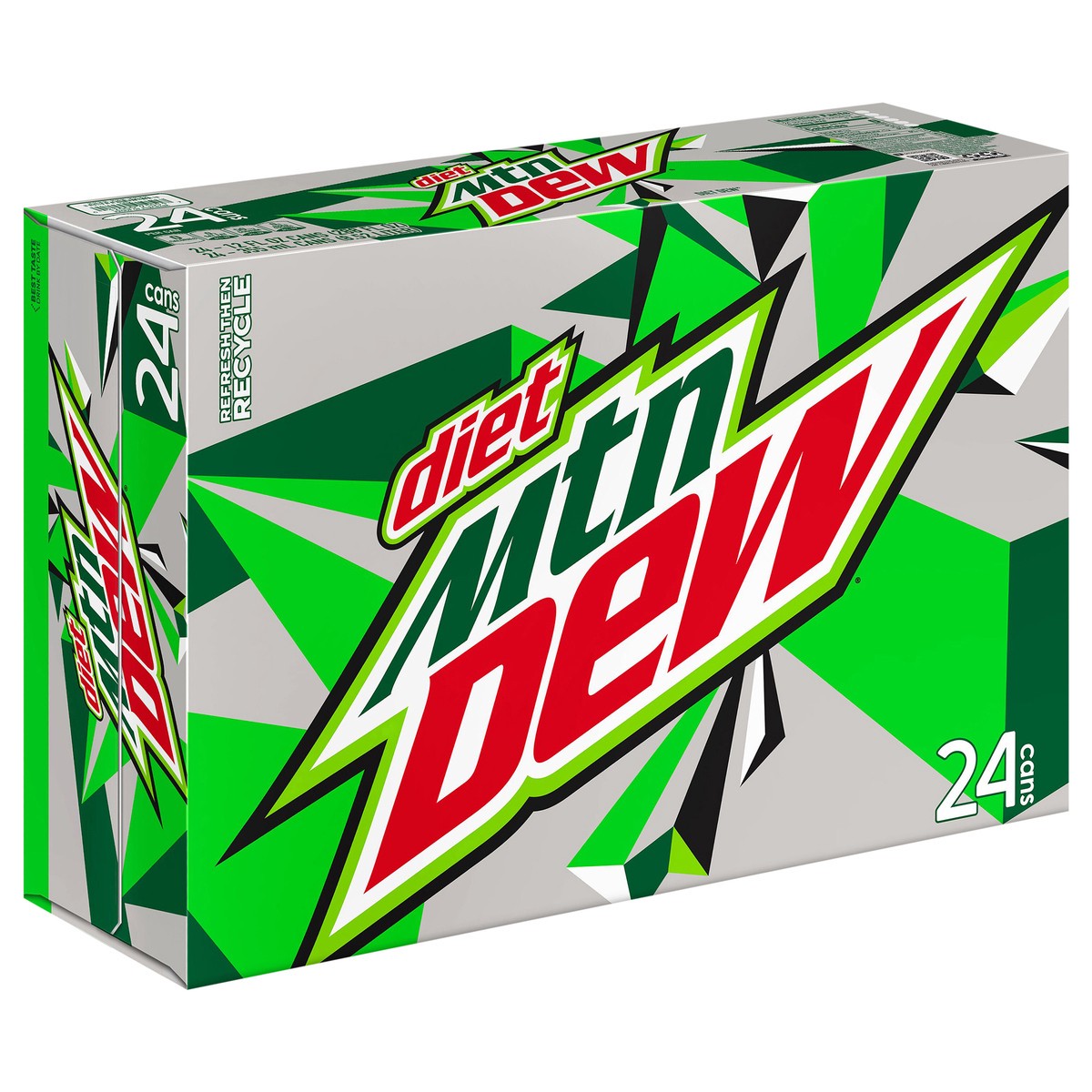 slide 7 of 13, Mountain Dew Diet Soda Citrus - 24 ct, 24 ct