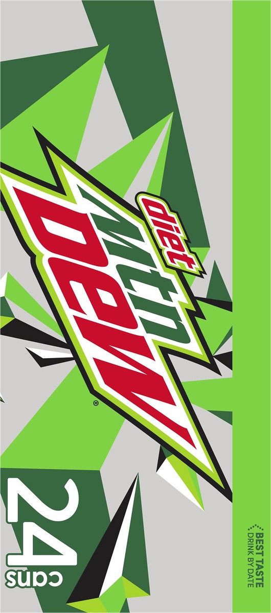 slide 13 of 13, Mountain Dew Diet Soda Citrus - 24 ct, 24 ct