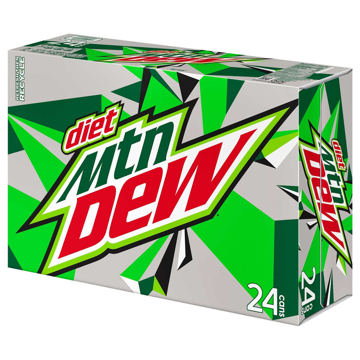 slide 12 of 13, Mountain Dew Diet Soda Citrus - 24 ct, 24 ct