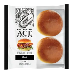 Ace Bakery Classic Gourmet Burger Buns, 4 ct / 10.4 oz