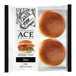 Ace Bakery Classic Gourmet Burger Buns, 4 ct / 10.4 oz