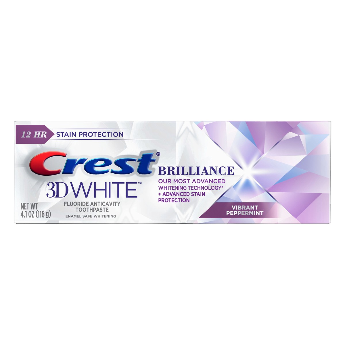 slide 1 of 4, Crest White 3D Brllnce Toothpaste, 4.1 oz