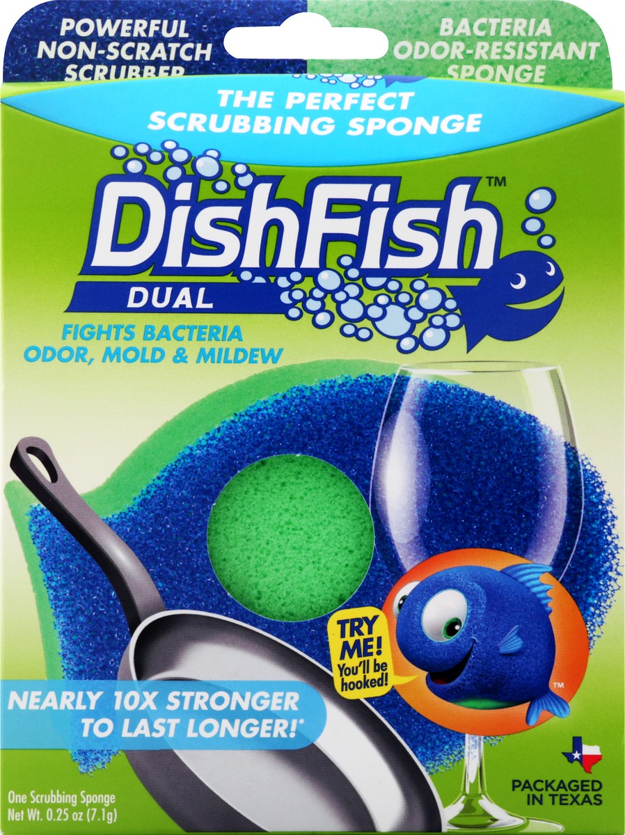 slide 5 of 7, DishFish Scrubbing Sponge 1 ea, 1 ct