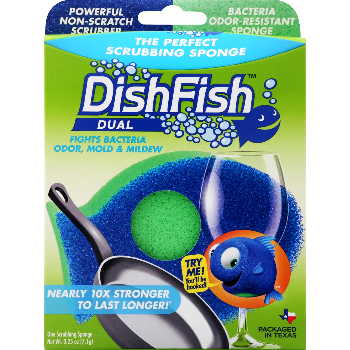 slide 3 of 7, DishFish Scrubbing Sponge 1 ea, 1 ct