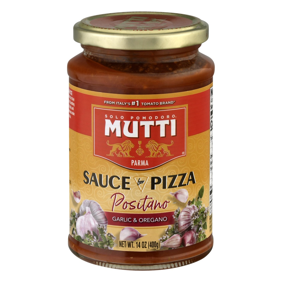 slide 5 of 13, Mutti Sauce for Pizza Positano Garlic & Oregano - 14 Oz, 14 oz