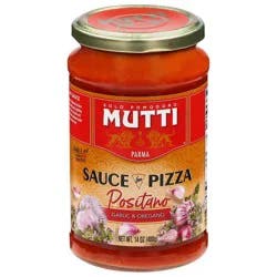 Mutti Sauce for Pizza Positano Garlic & Oregano - 14 Oz