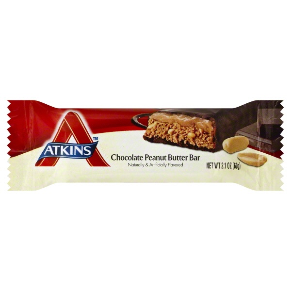 slide 1 of 6, Atkins Advantage Granola Bar Chocolate Peanut Butter, 2.1 oz