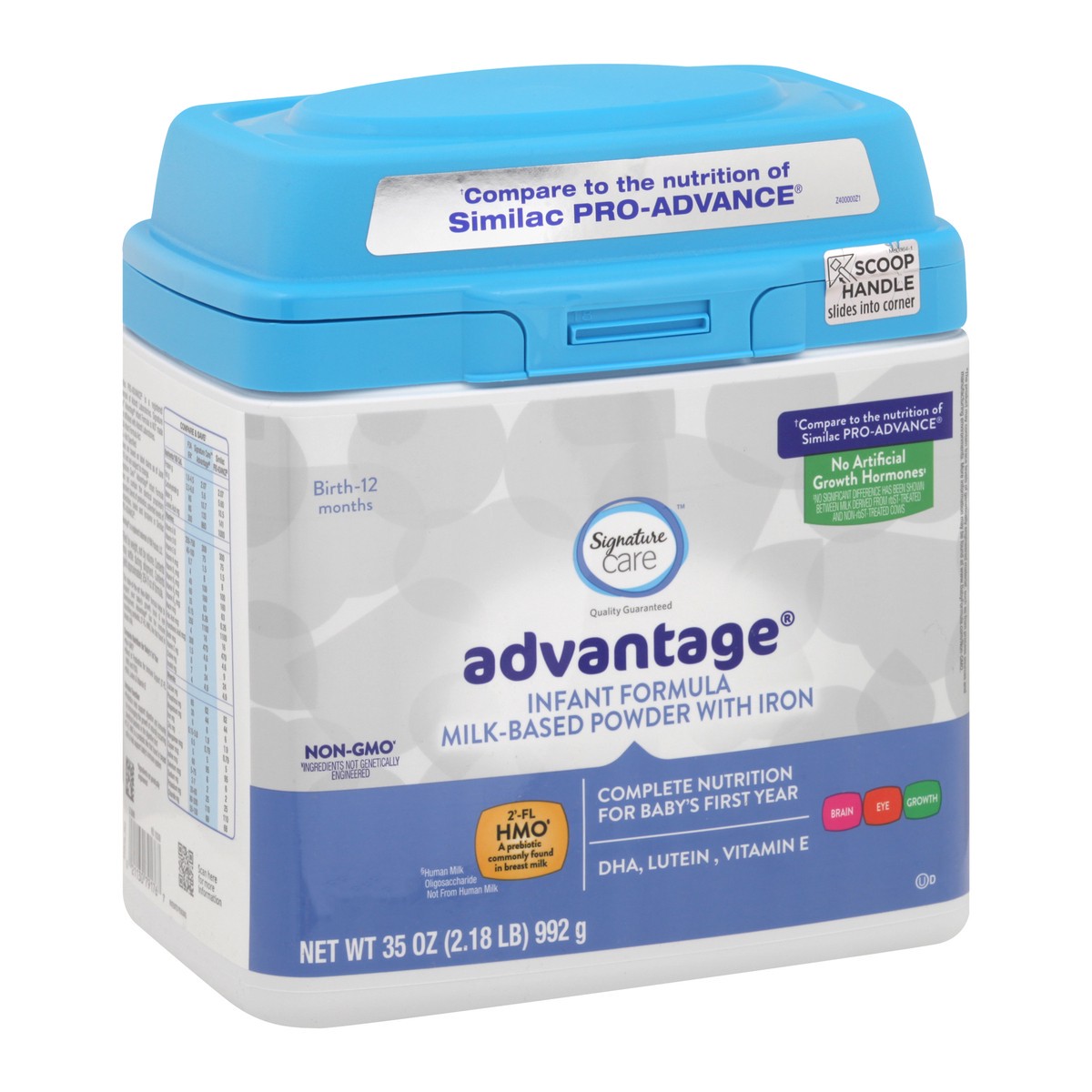 slide 2 of 12, Signature Care Infant Formula Advantage With Iron, 35 oz