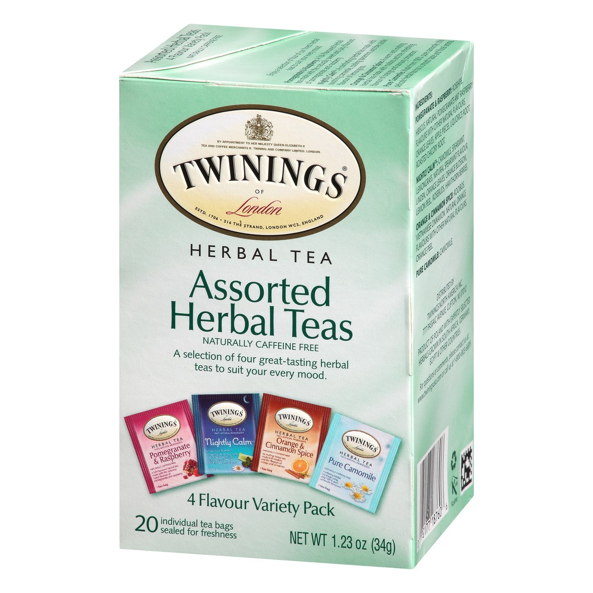 slide 2 of 9, Twinings Caffeine Free Variety Pack Tea Bags Assorted Herbal Tea - 20 ct, 20 ct