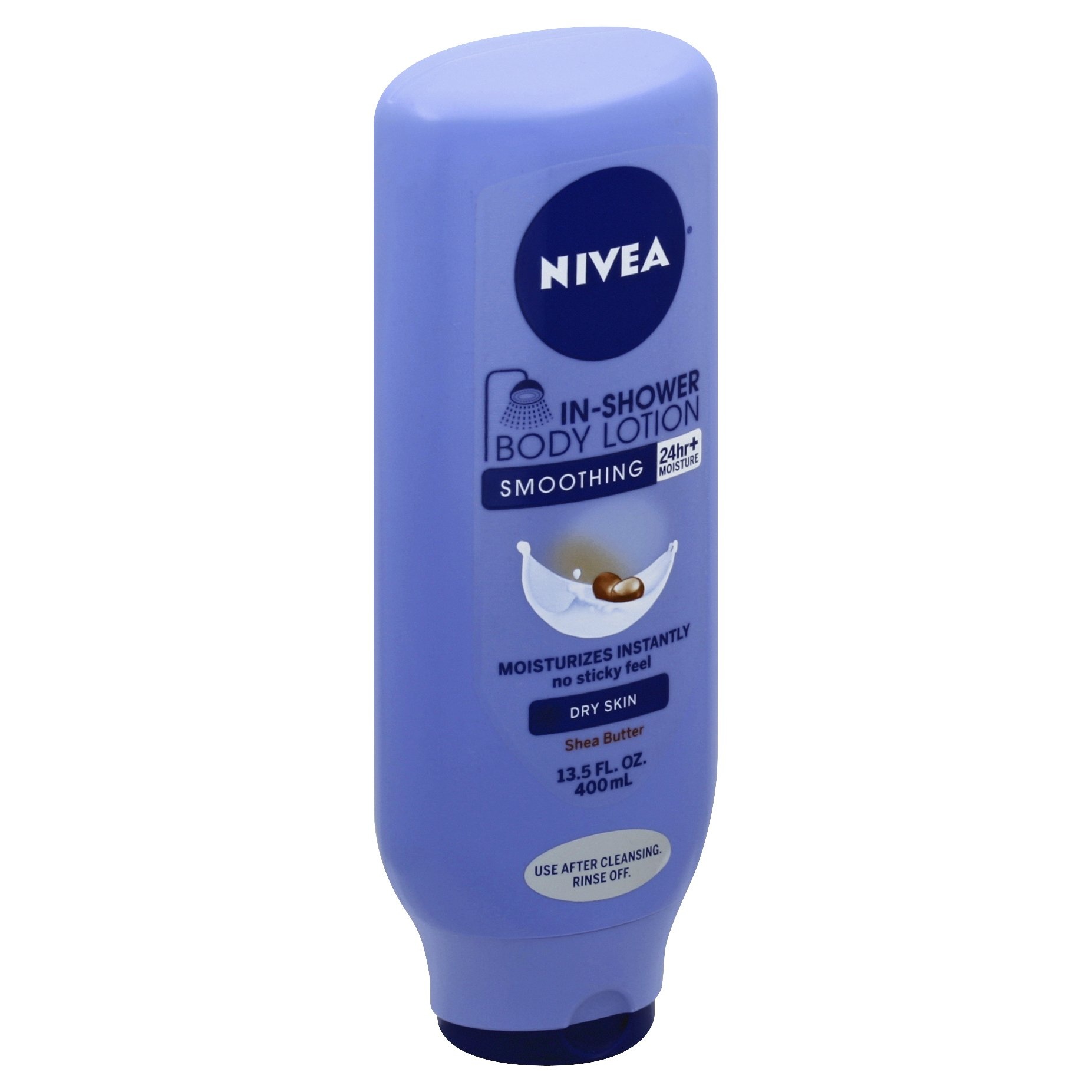 slide 1 of 1, Nivea In-Shower Smoothing Body Lotion, 13.5 fl oz