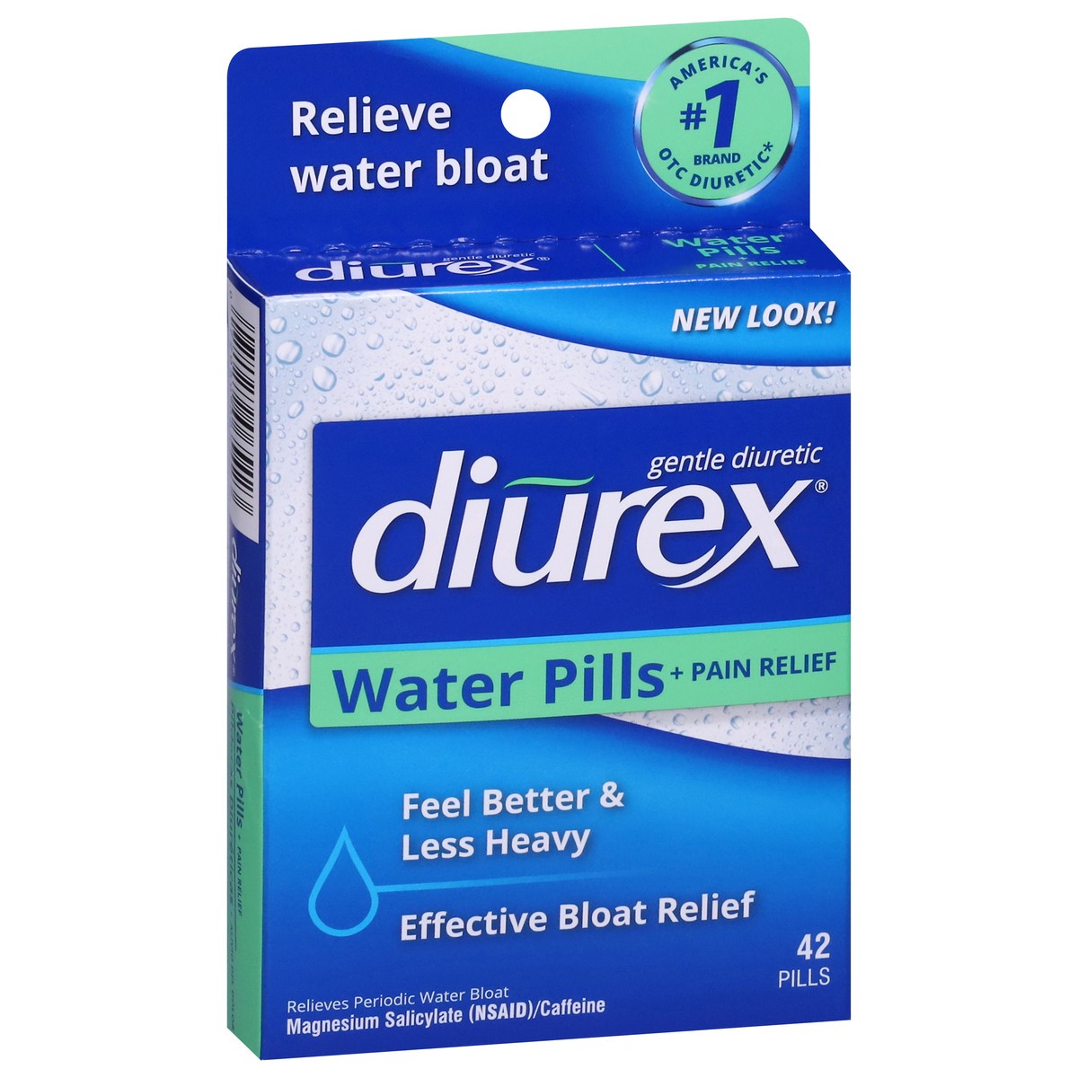 slide 8 of 9, Diurex Water Pills + Pain Relief 42 ea, 42 ct