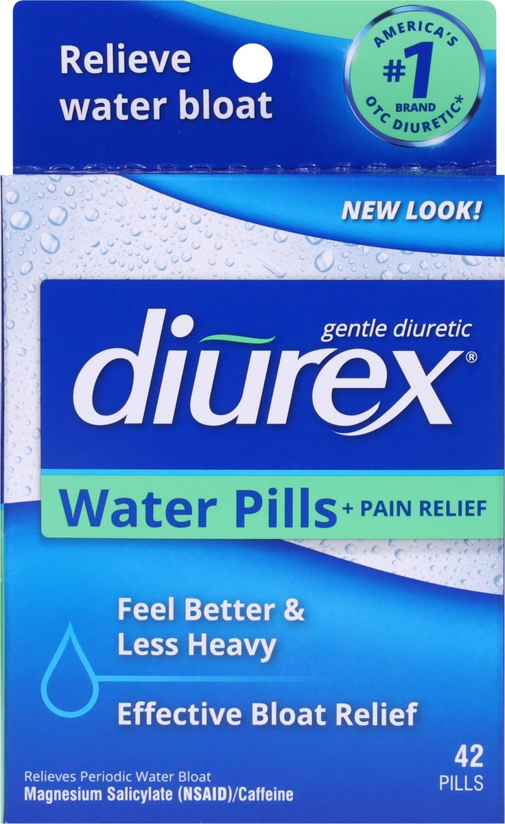 slide 5 of 9, Diurex Water Pills + Pain Relief 42 ea, 42 ct