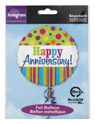 Anagram Standard Foil Balloon Happy Anniversary!