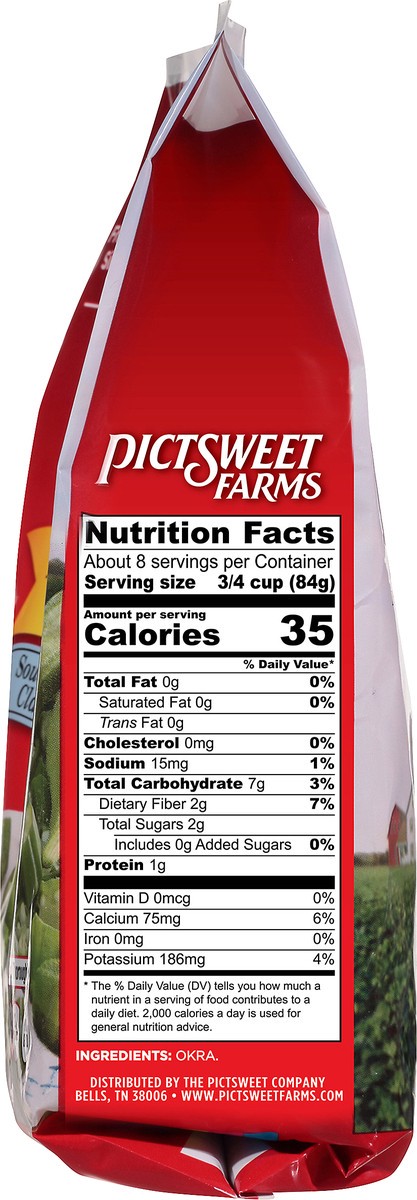 slide 3 of 7, PictSweet Okra, 24 oz