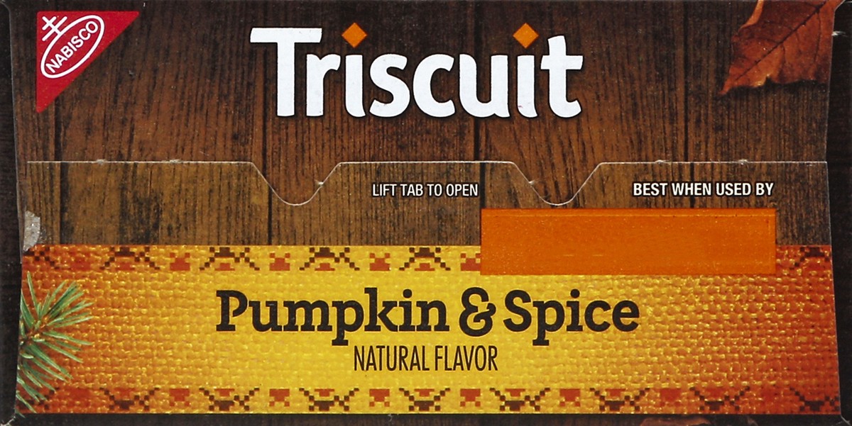 slide 3 of 5, Triscuit Pumpkin & Spice Crackers - Limited Edition, 9 oz