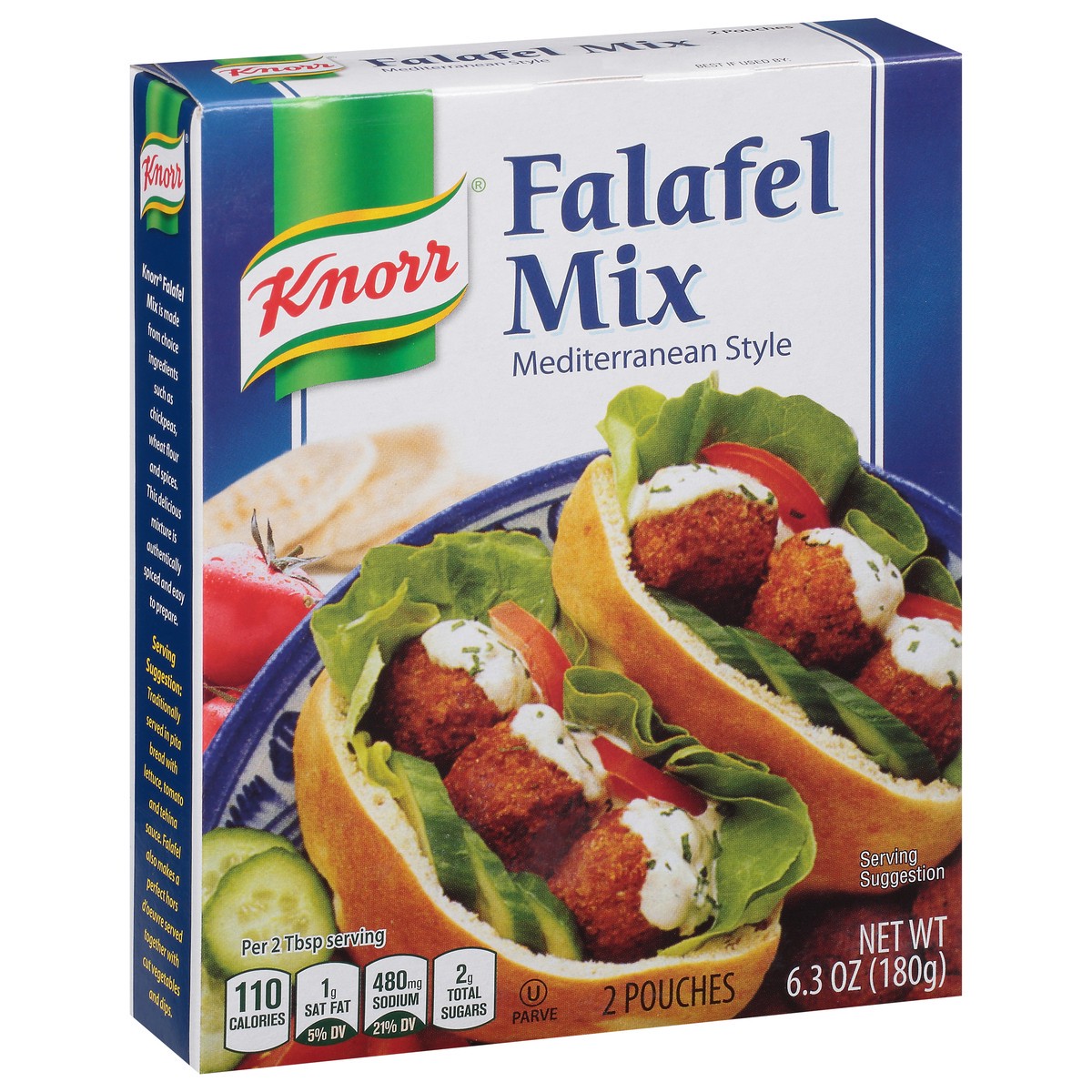 slide 2 of 9, Telma Knorr Falafel Mix Mediterranean Style - 6.3oz, 6.35 oz