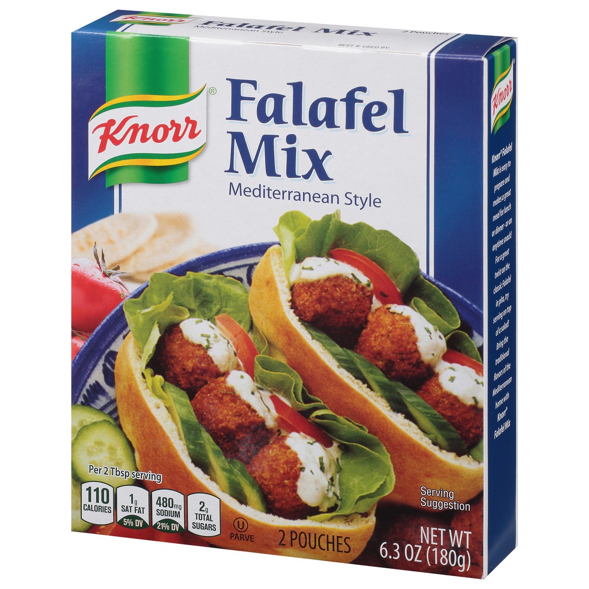 slide 3 of 9, Telma Knorr Falafel Mix Mediterranean Style - 6.3oz, 6.35 oz