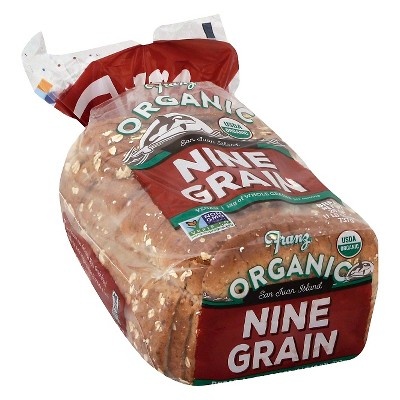 slide 1 of 1, Franz Bread San Juan Island 9 Grain Organic, 26 oz