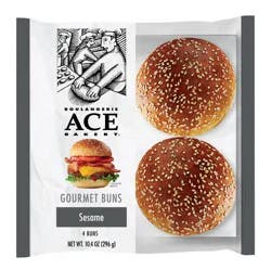 Ace Bakery Sesame Gourmet Burger Bun