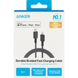 CVS Anker 322 Usb-C To Lightning Cable (6ft Braided)