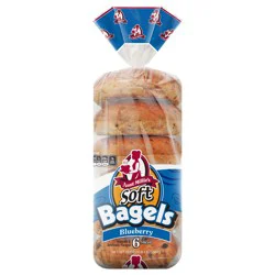 Aunt Millie's Soft Blueberry Bagels 6 ea