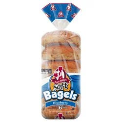 Aunt Millie's Soft Blueberry Bagels 6 ea