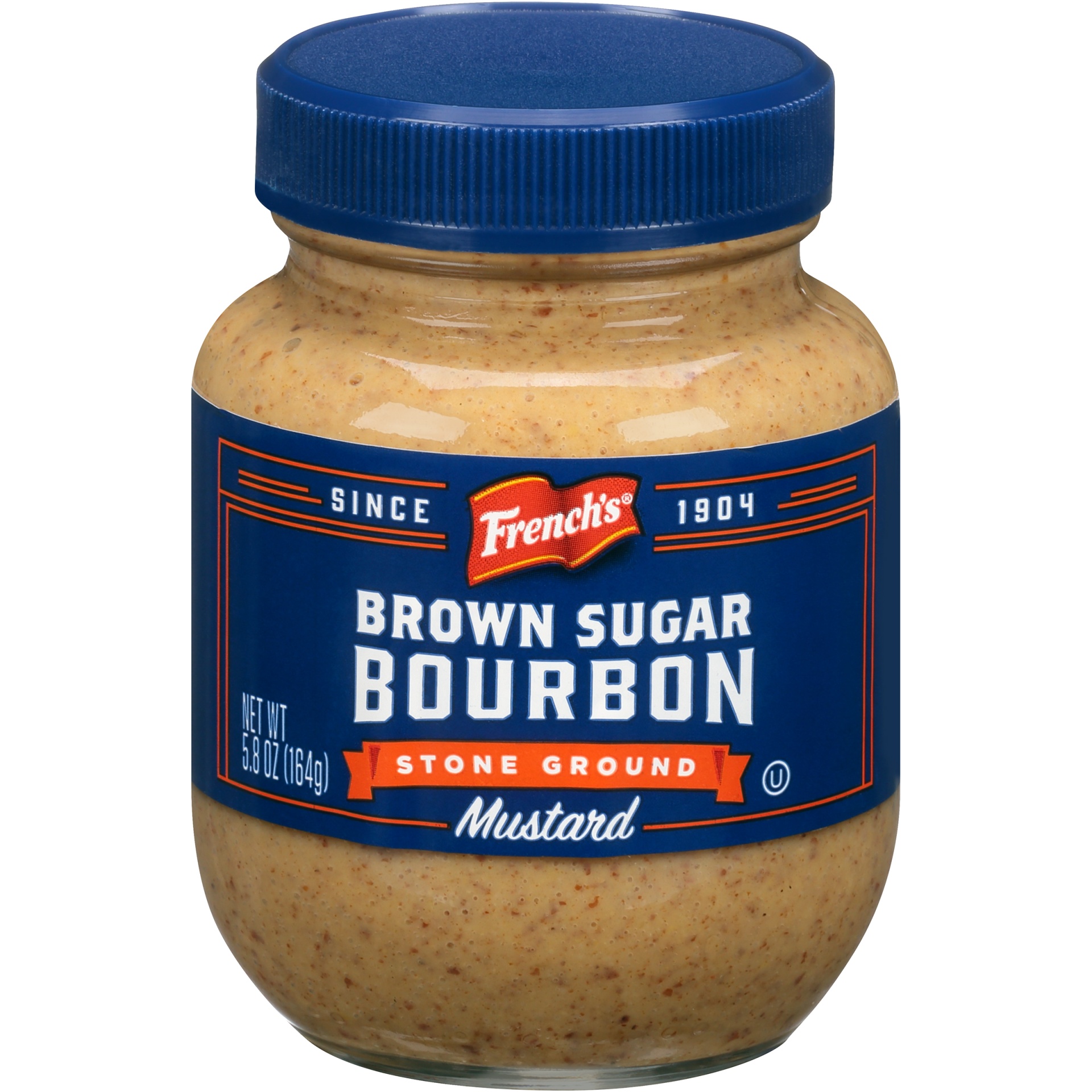 slide 1 of 7, French's Brown Sugar Bourbon Stone Ground Mustard, 5.8 oz