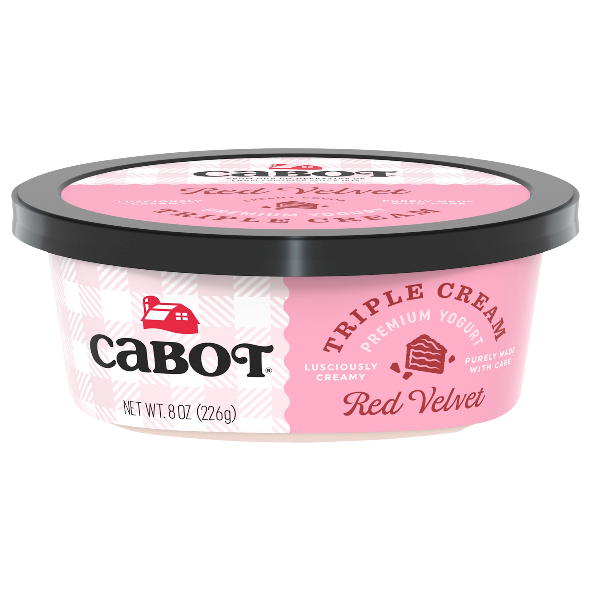 slide 3 of 3, Cabot Triple Cream Red Velvet Yogurt, 8 oz, 8 oz